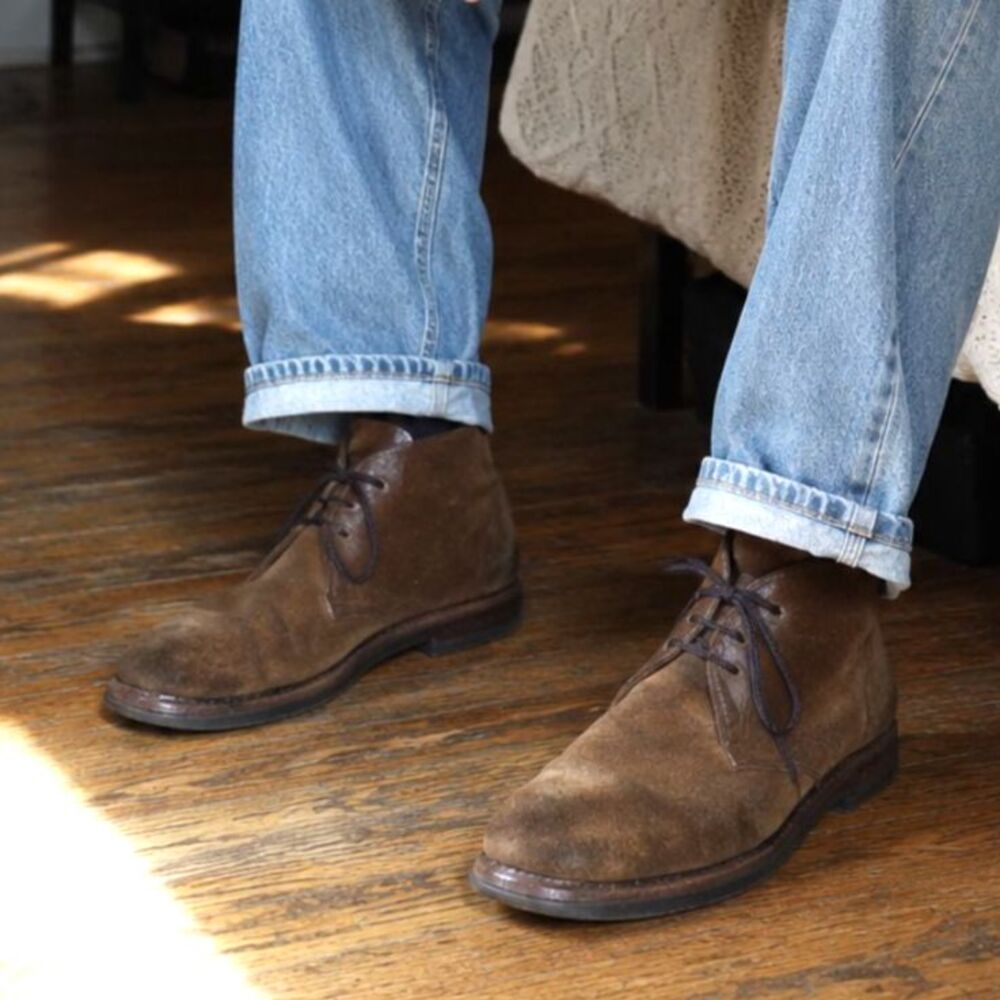 Pimlico Brown Capital Suede Lace Up Boots Shoes  Mens Size 12
